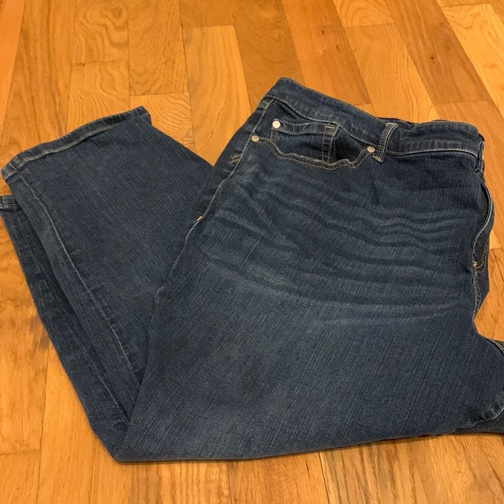 Torrd Boyfriend Straight Jeans Size 28XS Extra Short Blue Denim Flat Waist 24